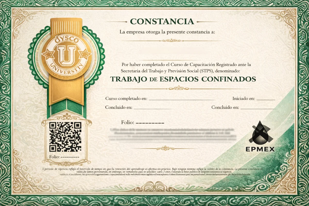 Sample diploma with QR code